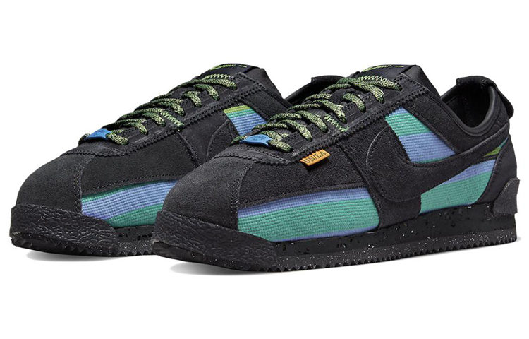 Кроссовки Nike Cortez SP Union LA, черный/сине-зеленый — фото 3