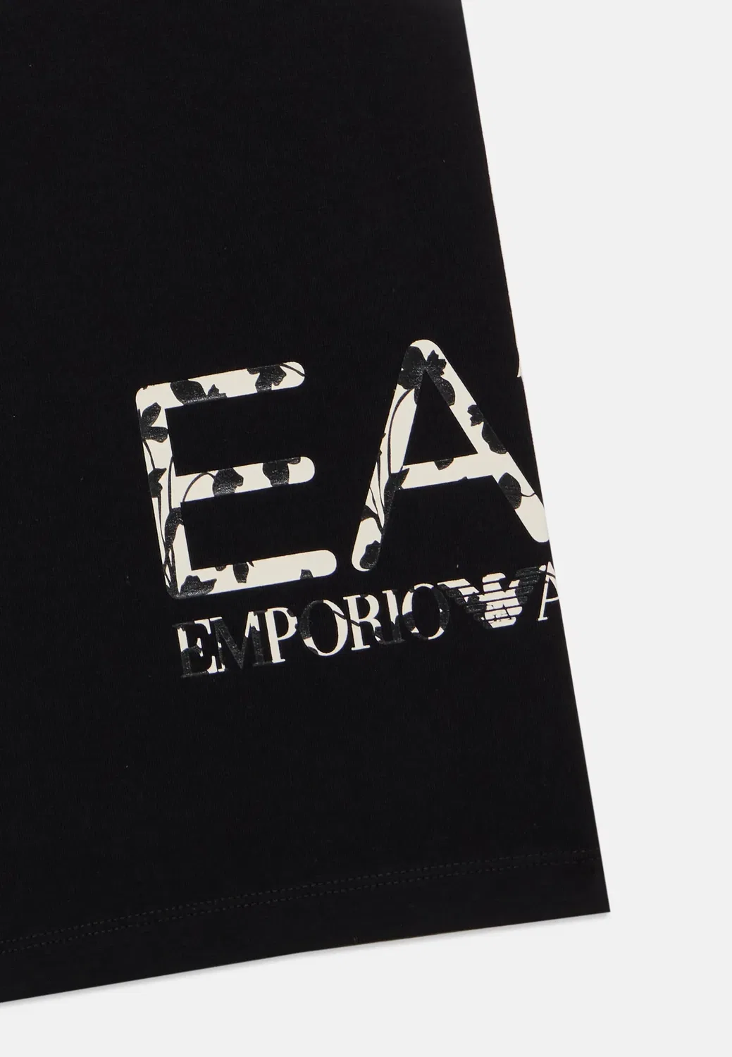 Брюки для девочек из серии с рисунками поездов - спортивные штаны Ea7 Emporio Armani, Black — фото 4