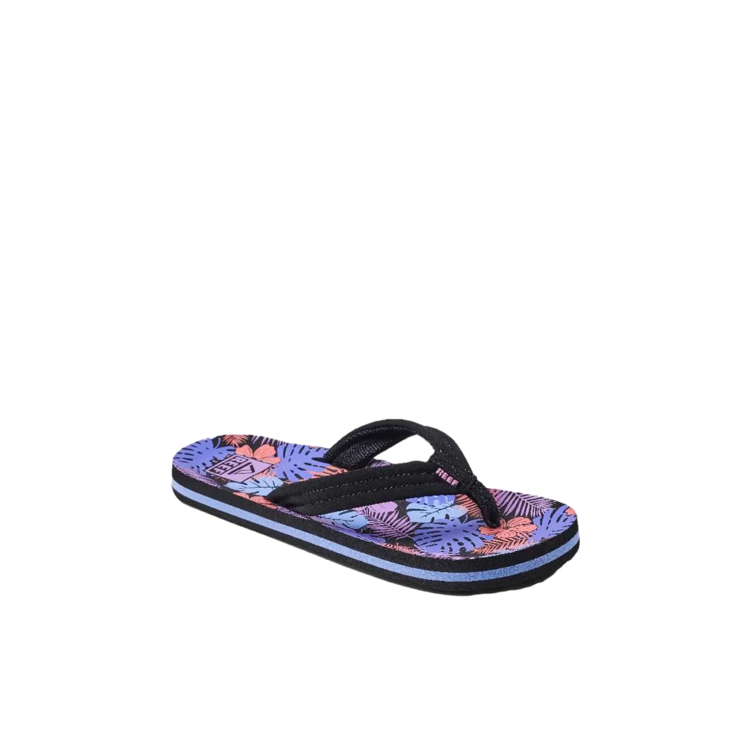 Детские шлепанцы Reef Ahi, фиолетовый Fronds CJ3681, мультиколор