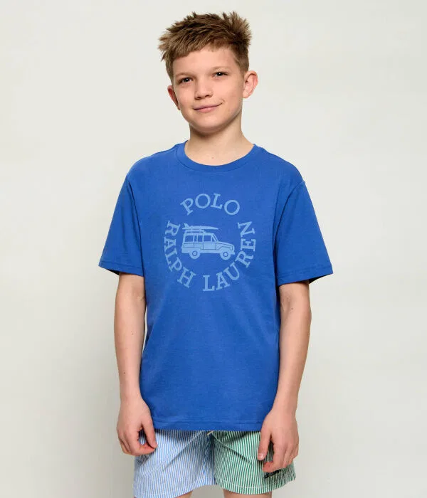 Детская футболка с круглым вырезом Polo Ralph Lauren, синий