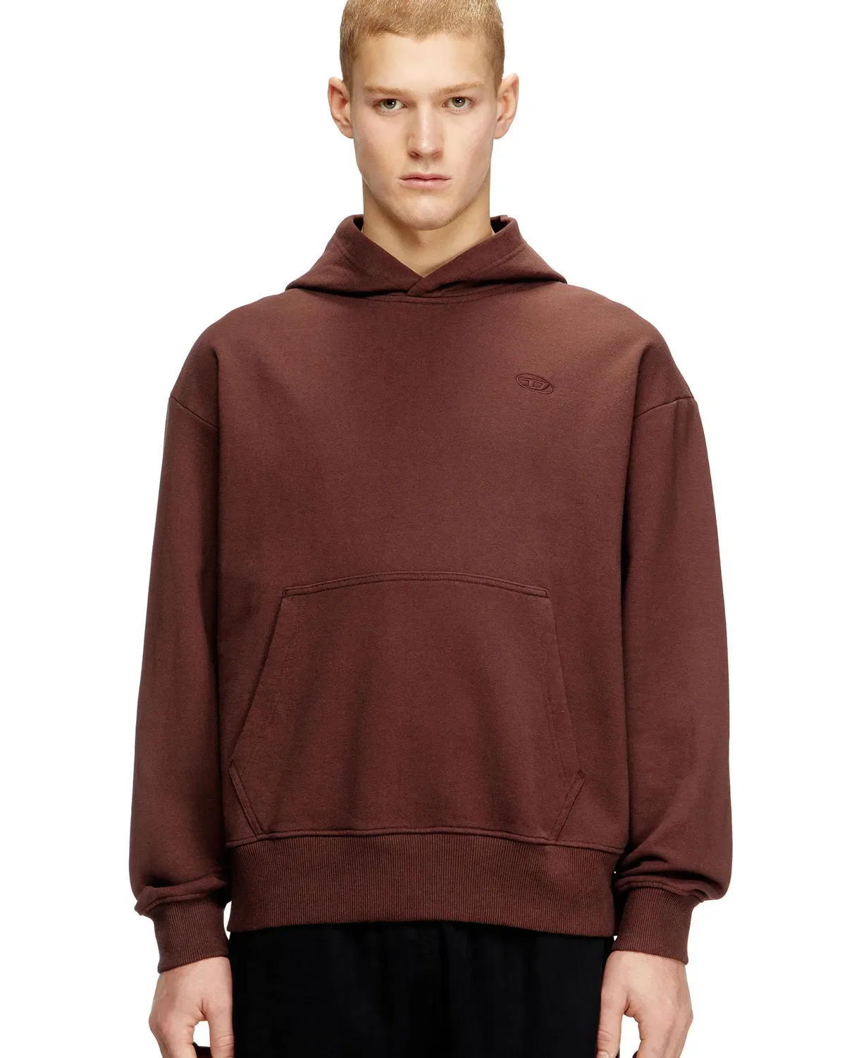 Мужская худи с принтом DIESEL, Brown