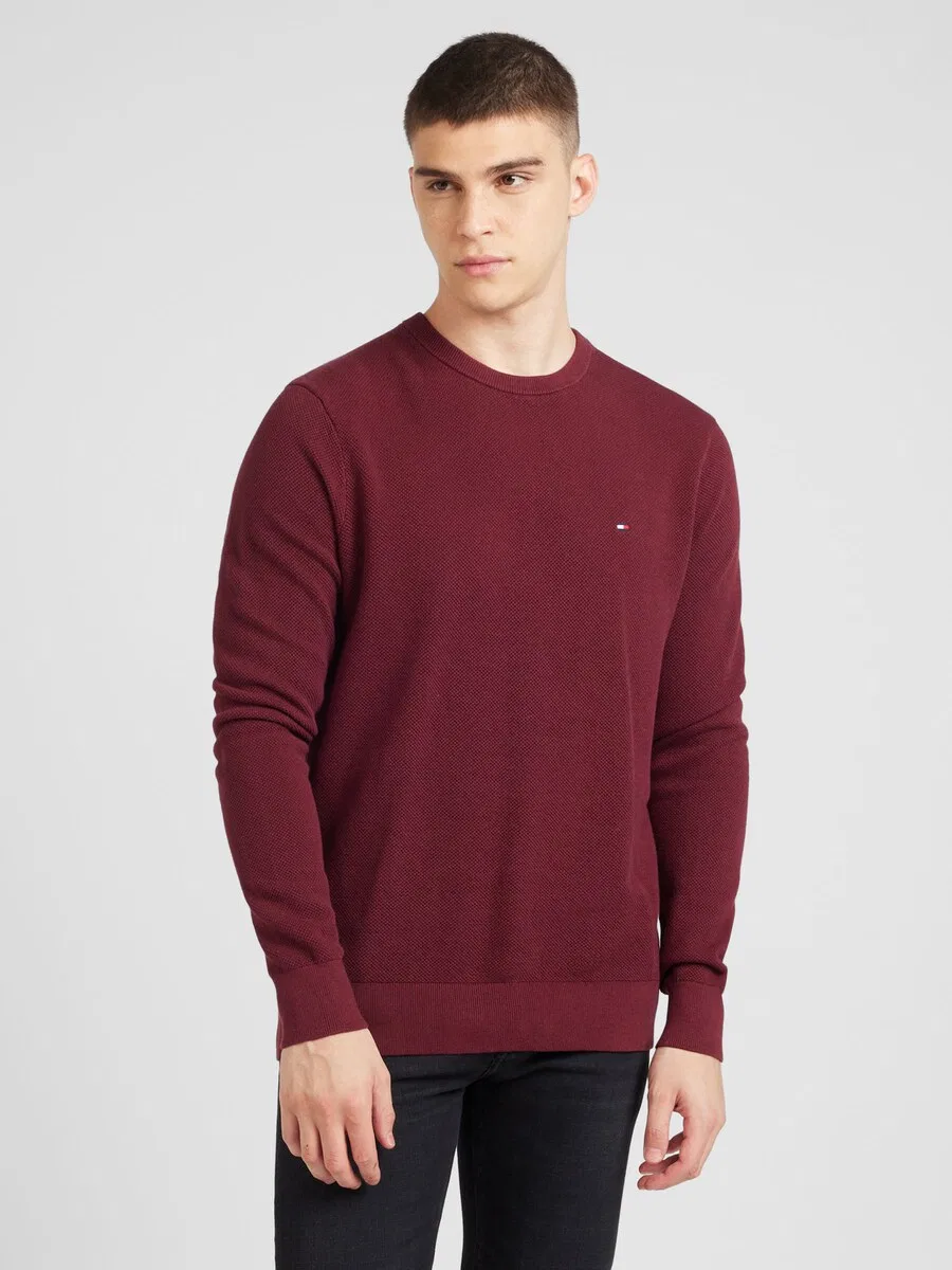 Свитер TOMMY HILFIGER 'Essential' цвета карминно-красный — фото 2