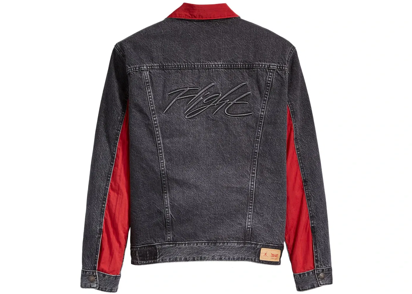 Мужская куртка-тракер двусторонняя Air Jordan x Levis Reversible Trucker Jacket Jordan, Black/Red — фото 2