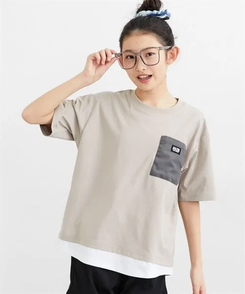 Детская футболка с длинным рукавомAMAZING QUNTSTYLE, Beige