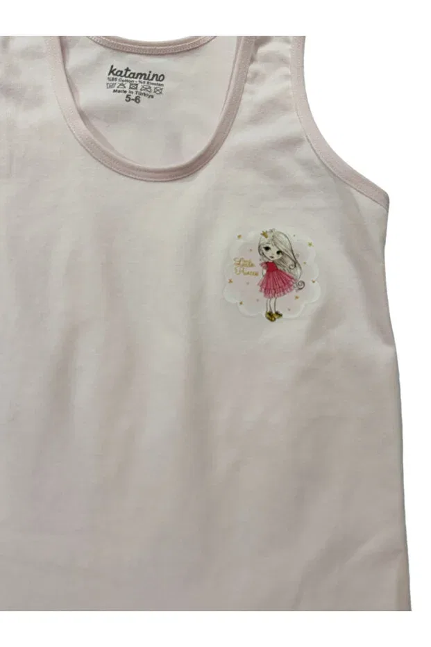 Детский комплект для девочек хлопковый Katamino girl's athlete and boxer double set Benitto Kids, Pink — фото 3