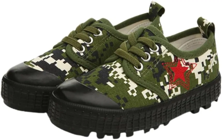 Детские кеды с ретро-камуфляжным принтом для мальчиков и девочек Auhoho, Camouflage