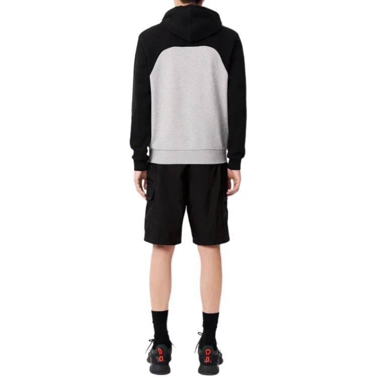 Мужские шорты карго с принтом LACOSTE, Black — фото 3