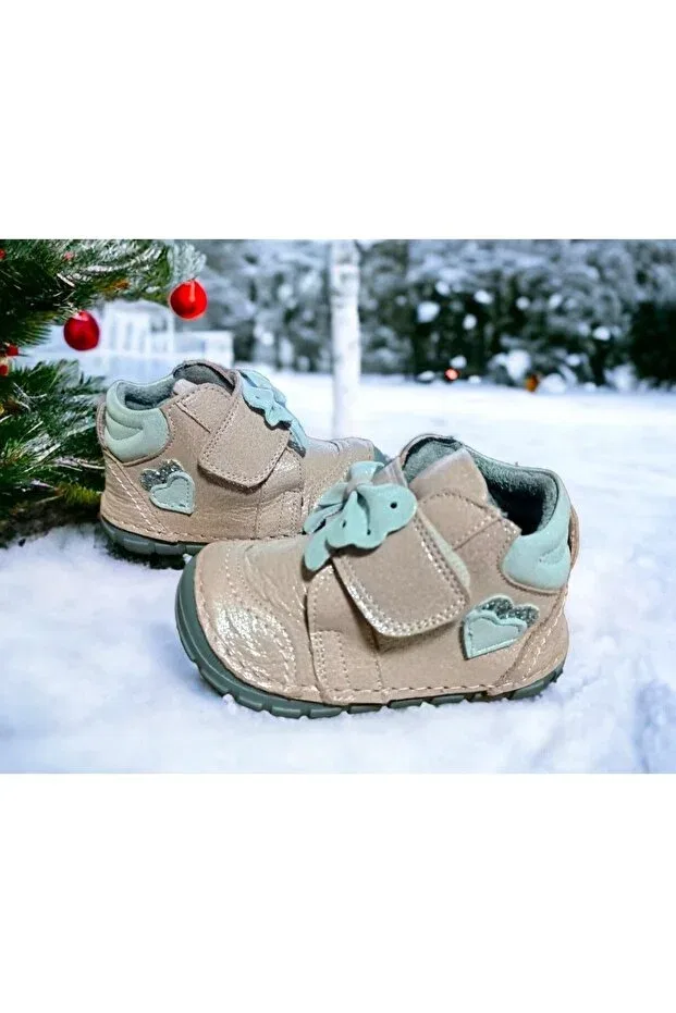 Детская обувь для девочек кожаная с ортопедической стелькой Meliten Kids, Powder