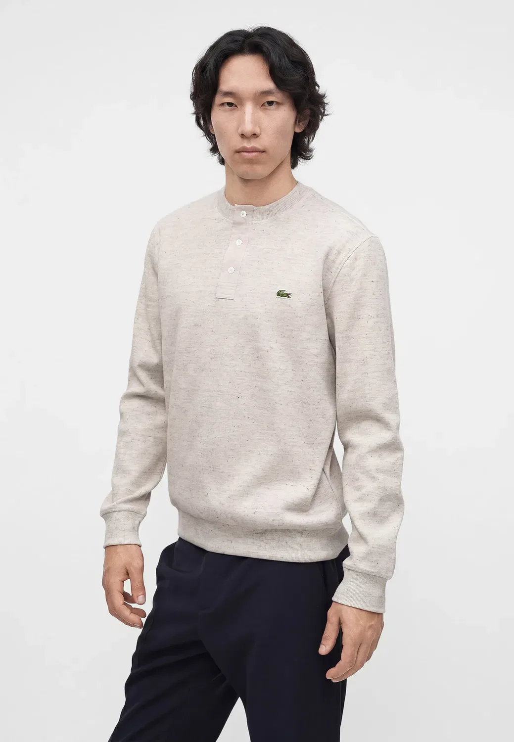 Толстовка Lacoste, Light Grey — фото 4
