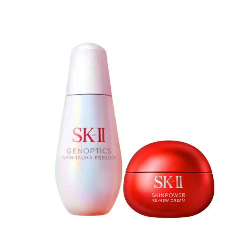 Набор для ухода за кожей SK-II Soft White Dial, крем для лица Red Bottle увлажняющая версия + сыворотки Photon Little Bulb — фото 4