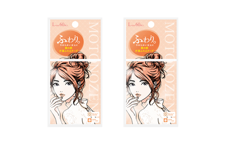 

Ленточные полоски для создания двойного века Invisible Seamless Natural Double sided MOTONOZEN