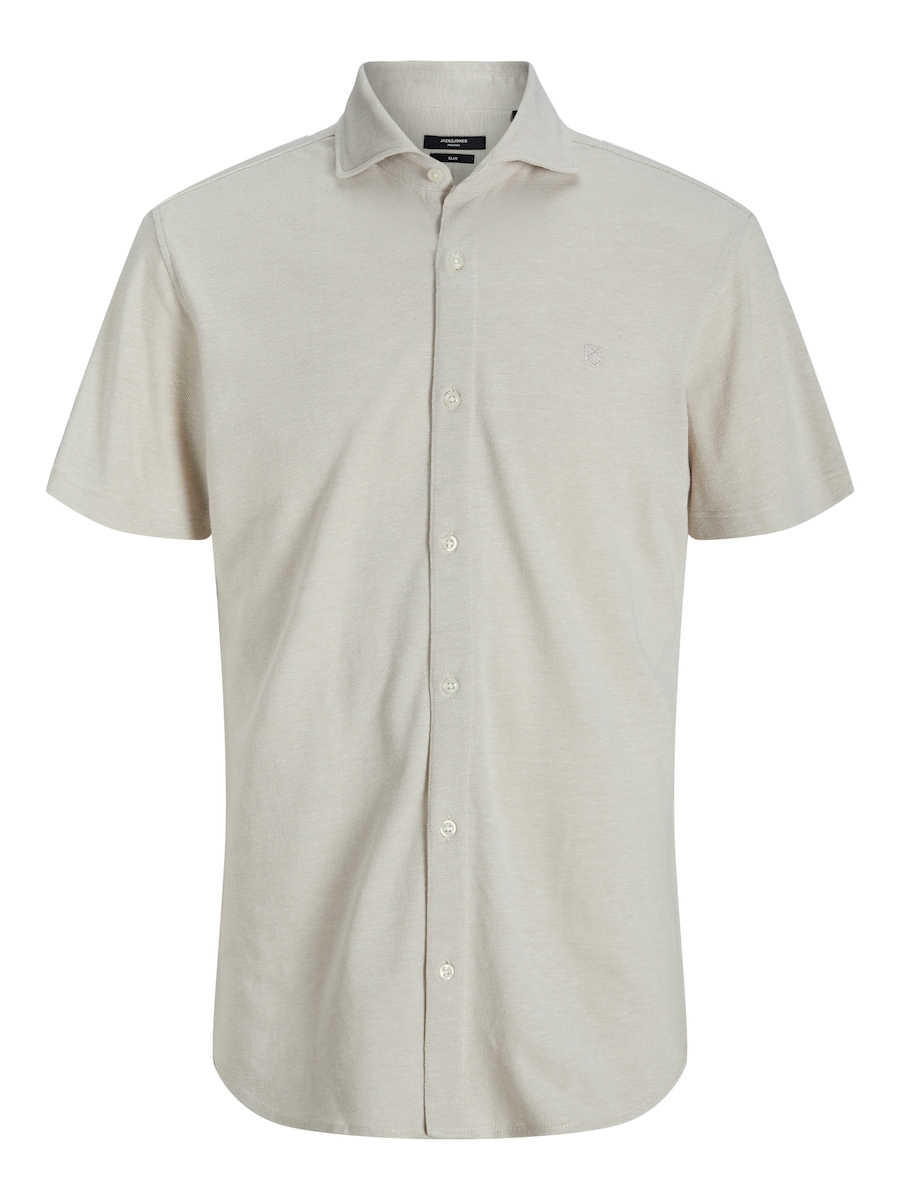 

Рубашка Slim Fit на пуговицах Jack & Jones Premium JPRBLALANCE, серебристо-серый