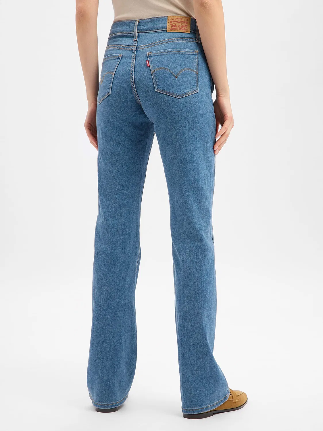 Женские джинсы bootcut Levi's, Medium Stone — фото 3