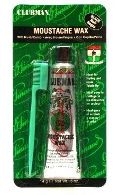 Воск для усов Clubman Moustwax с черной щеточкой, 120 г
