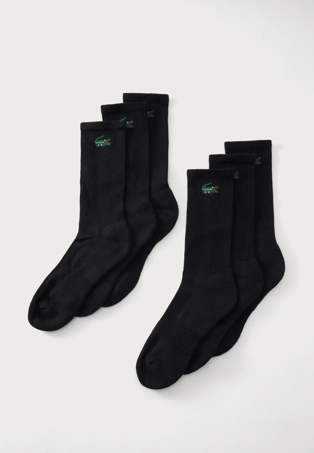 Набор из 6 пар носков (унисекс) Lacoste, Black