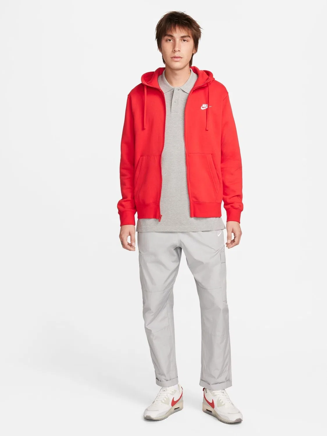 Поло Nike Club, Regular Fit, темно-серый — фото 4