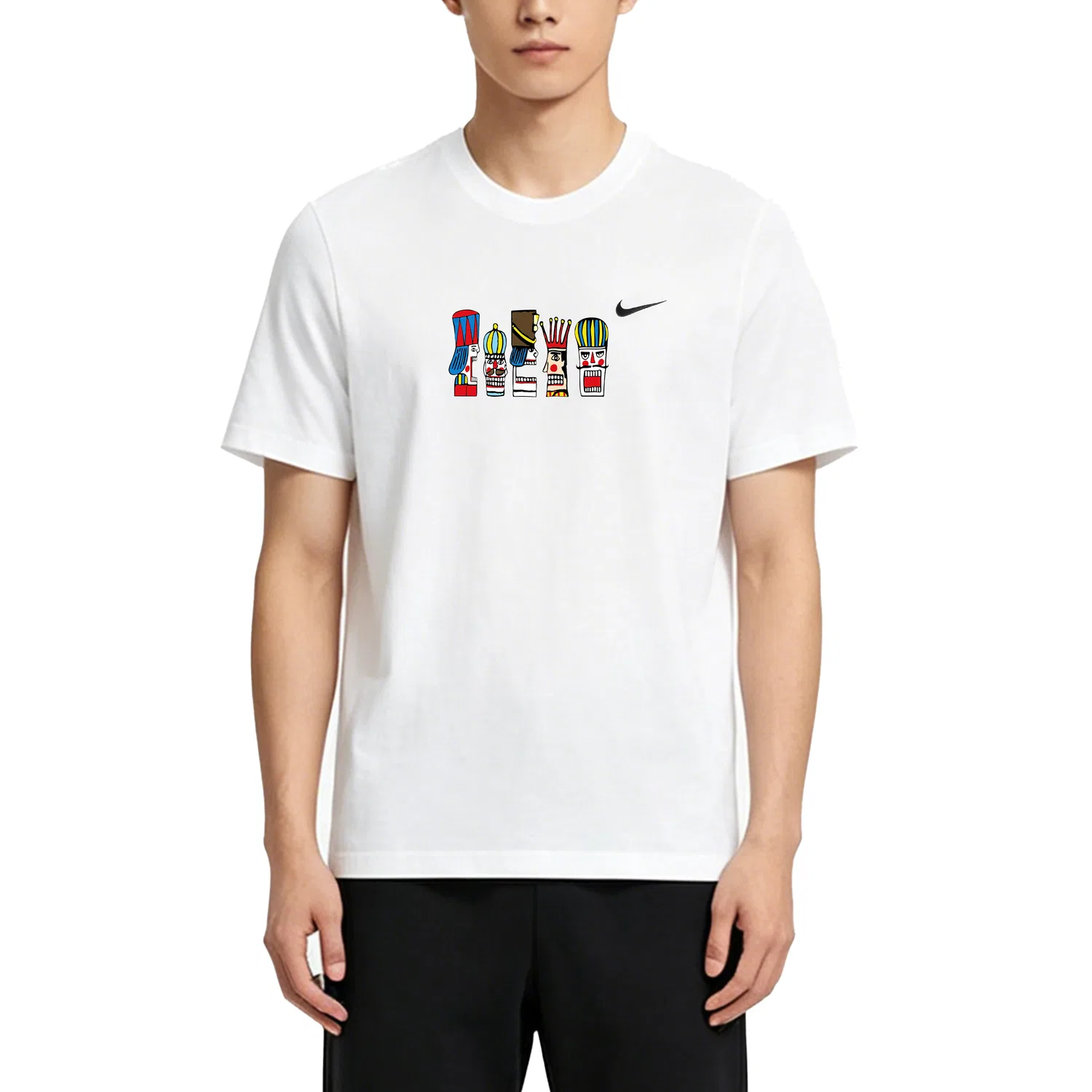 Мужская футболка с круглым вырезом Nike Sportswear, Белая — фото 4