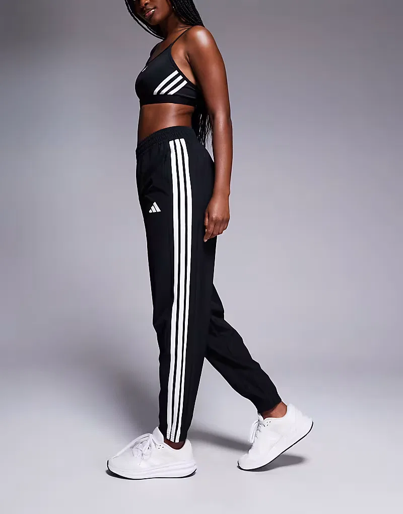 Спортивные брюки Adidas Training с тремя полосками, черный