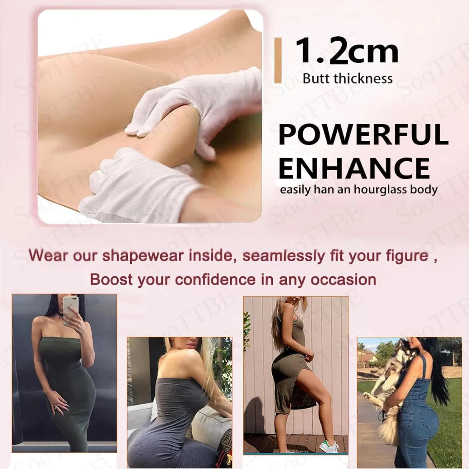 Силиконовые трусы для коррекции ягодиц, Push-Up, Generic, Colour 2 — фото 4