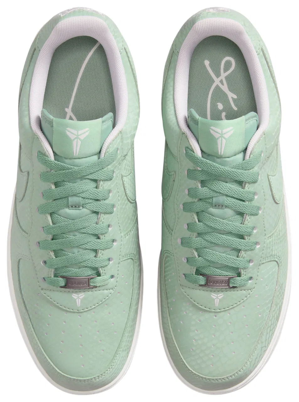 Кроссовки для мальчиков Kobe Air Force 1 Nike, цвет Summit White/Steam — фото 4