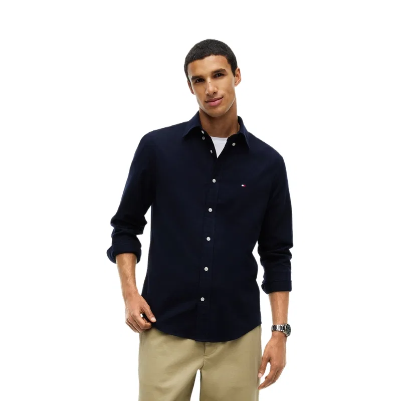 Мужская рубашка с воротником Tommy Hilfiger, Navy Blue DW5