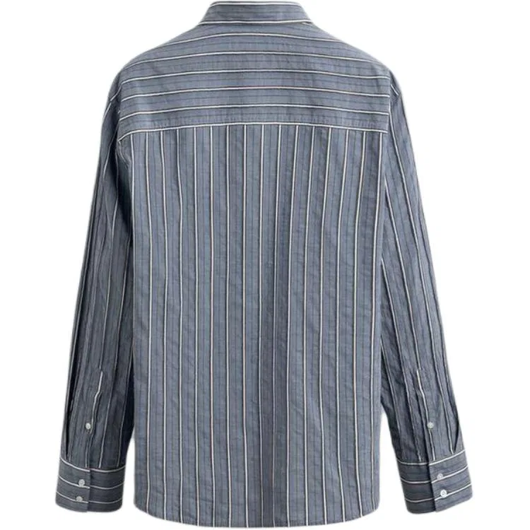 Мужская рубашка с принтом Moderate ZARA, Blue — фото 3