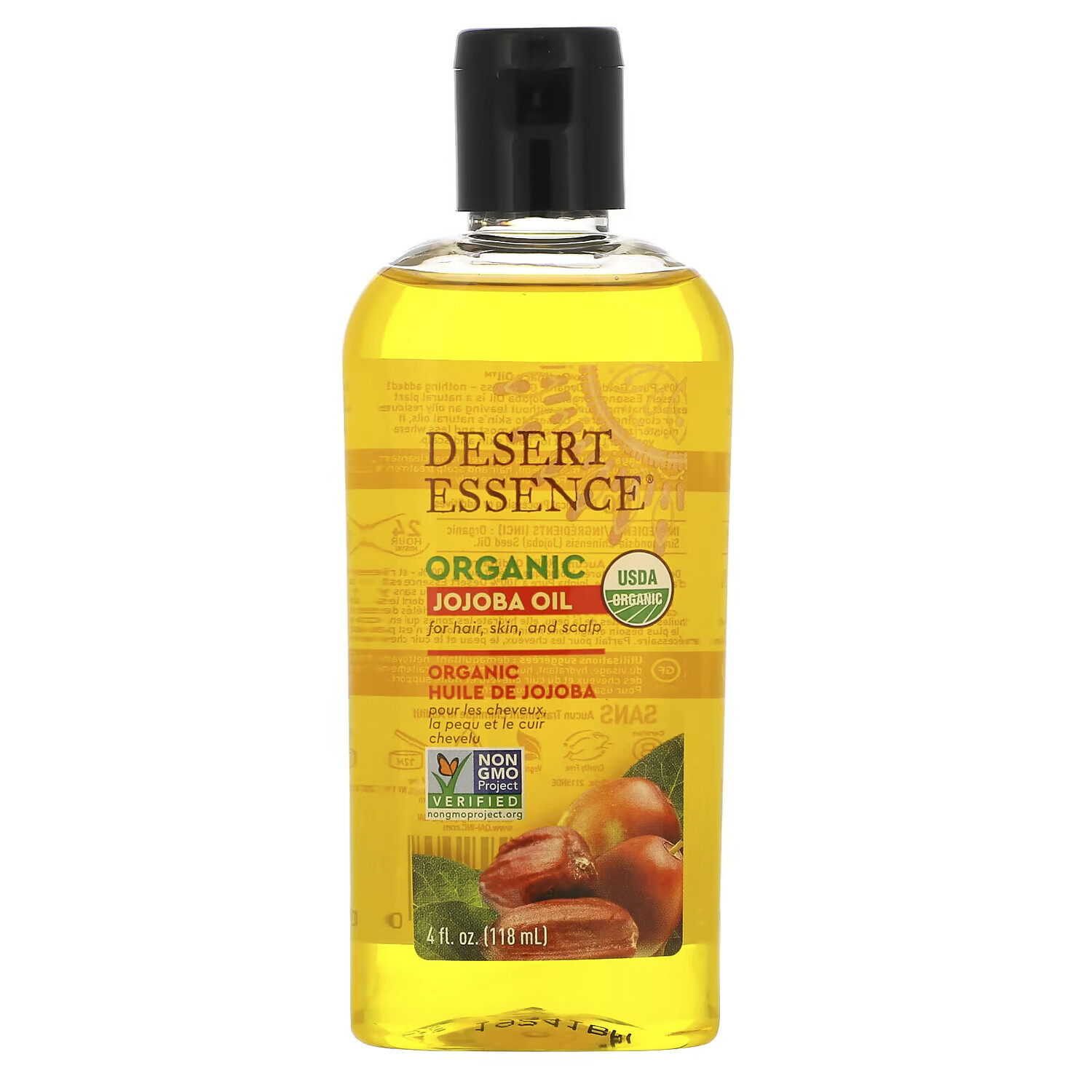 

Органическое масло жожоба Desert Essence, 118 мл