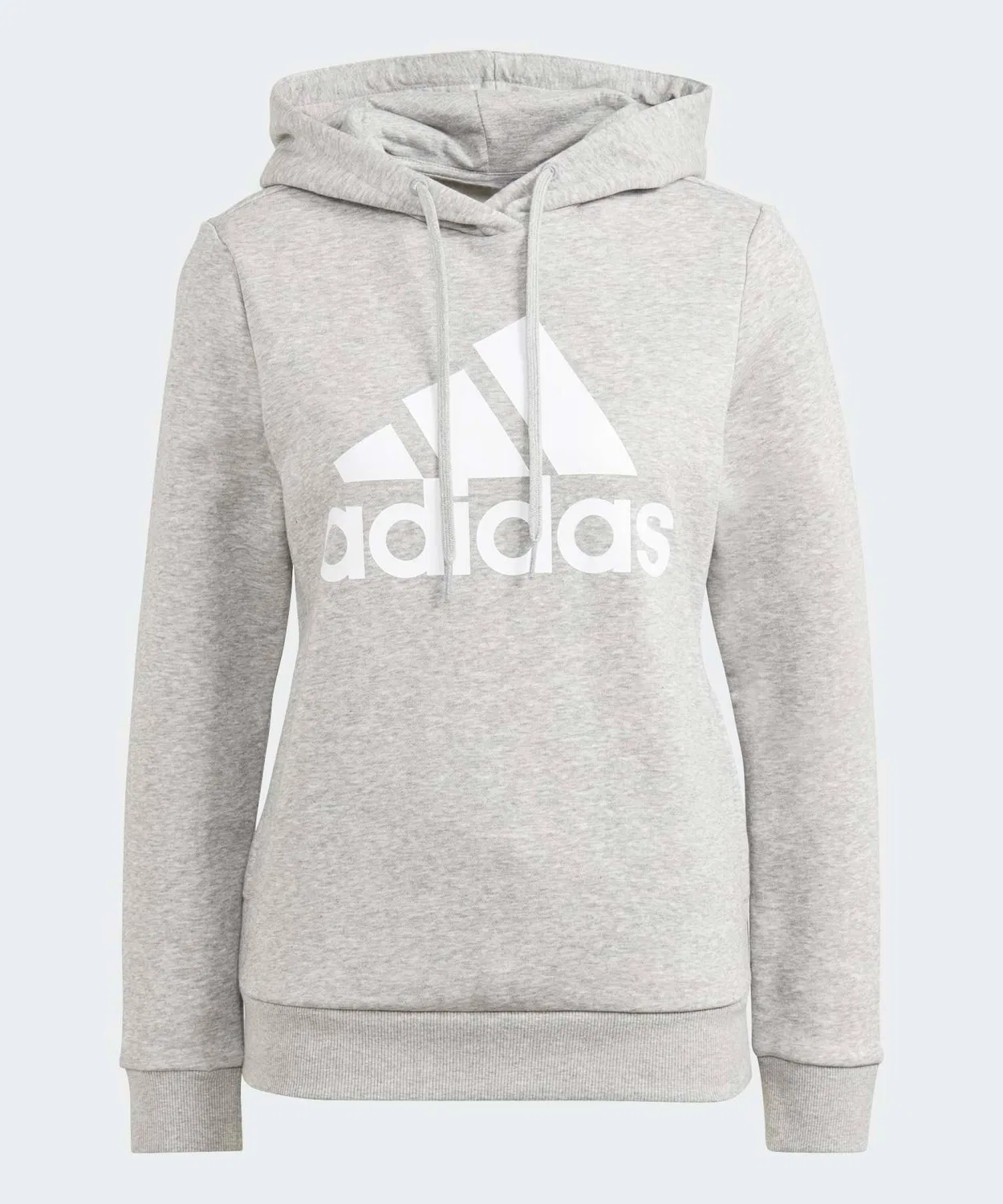 Женский худи с длинным рукавомиз флиса Essential Logo Adidas, Heather Grey