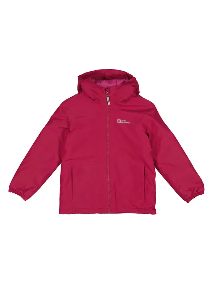 Куртка зимняя с принтом Bergland Jack Wolfskin, розовый