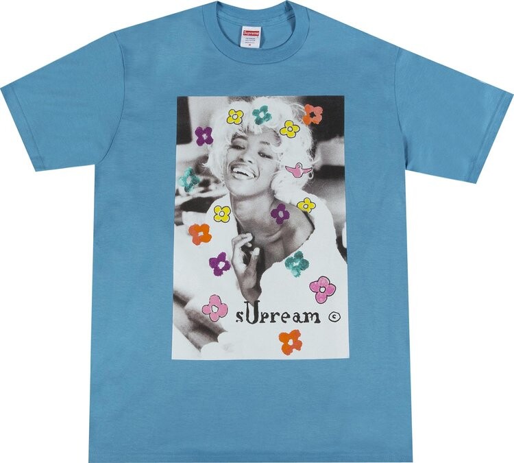 

Футболка Supreme Naomi Tee 'Light Slate', синий