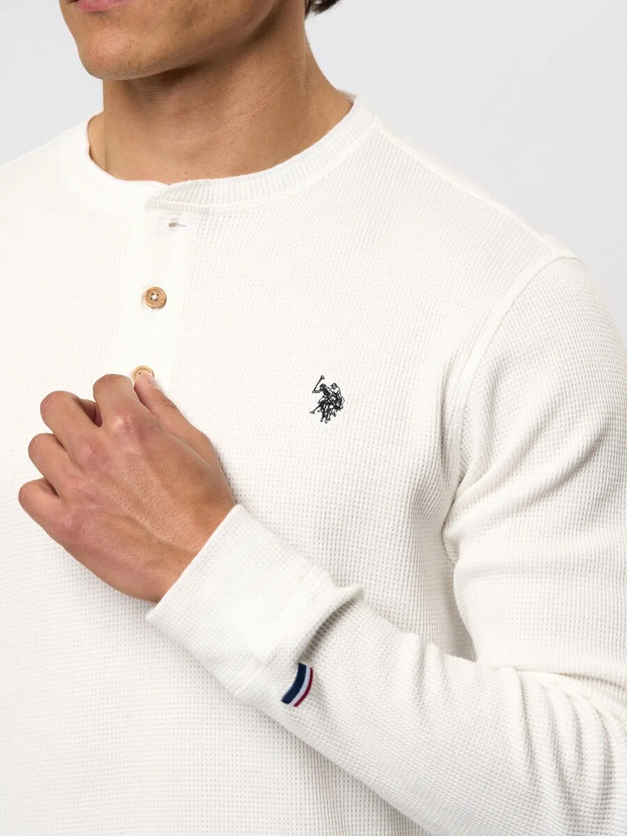 Футболка U.S. Polo Assn. 'UMRex' белого цвета — фото 4