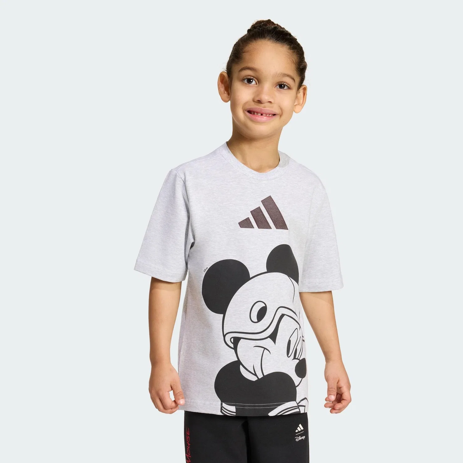 Детская футболка с принтом ADIDAS DISNEY MICKY MAUS T-SHIRT Adidas, Hellgrau Weiss — фото 2