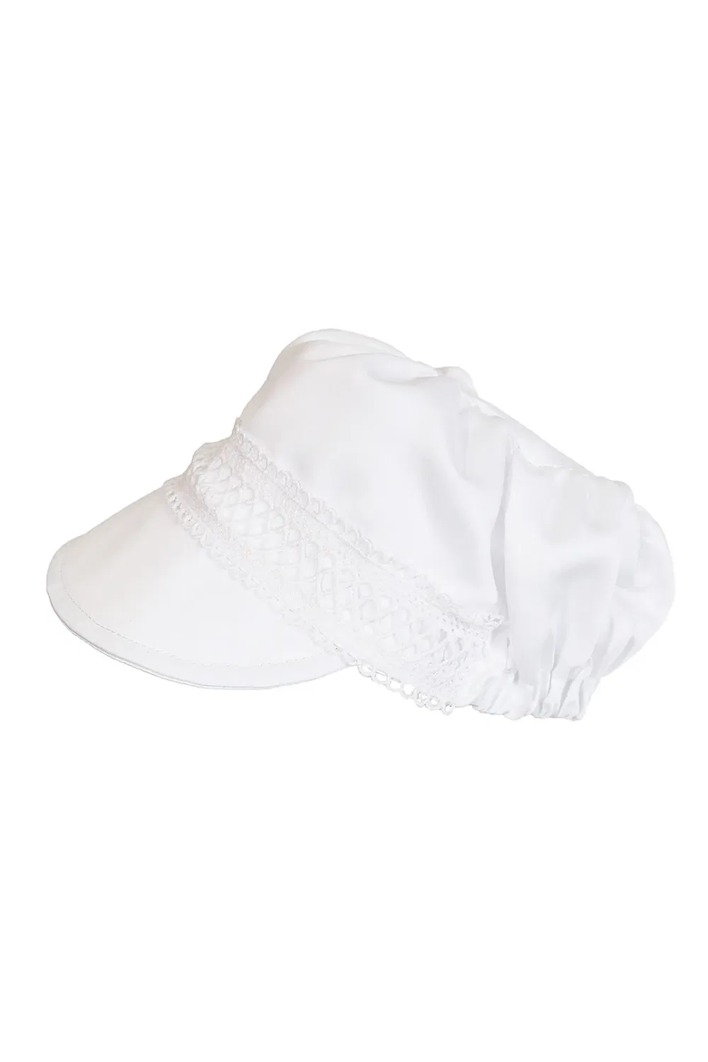 Сатиновый боди-комбинезон для крещения Cinda, White — фото 3