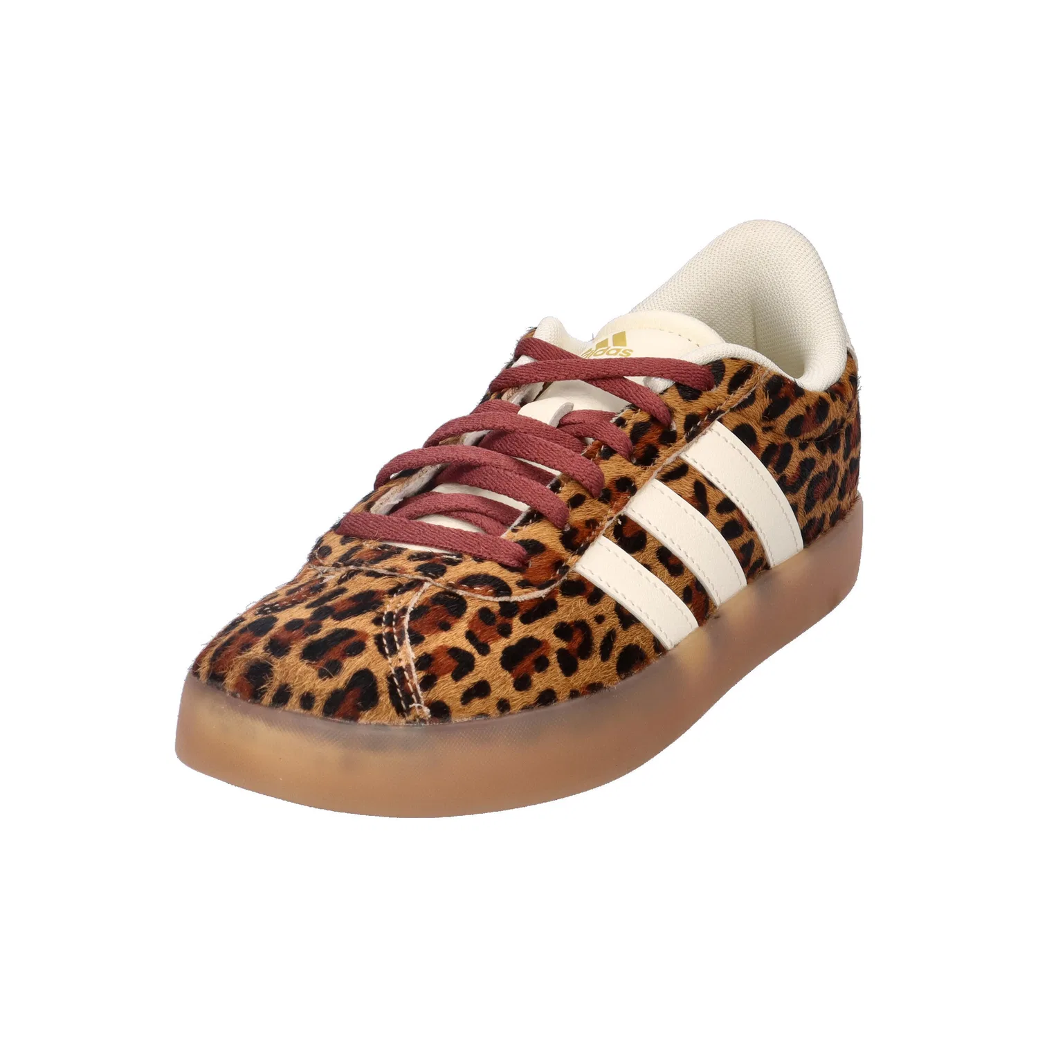 Детские кроссовки с замшевым верхом VL Court 3.0 K Adidas, Beige Braun Schwarz — фото 4