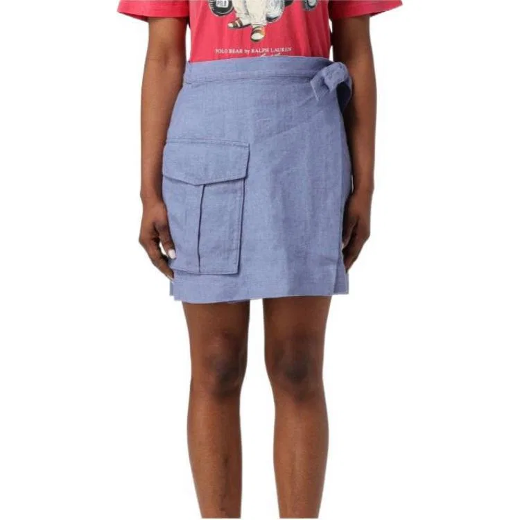 Женская повседневная короткая юбка с моделью Casual Short Skirts Ralph Lauren, Blue