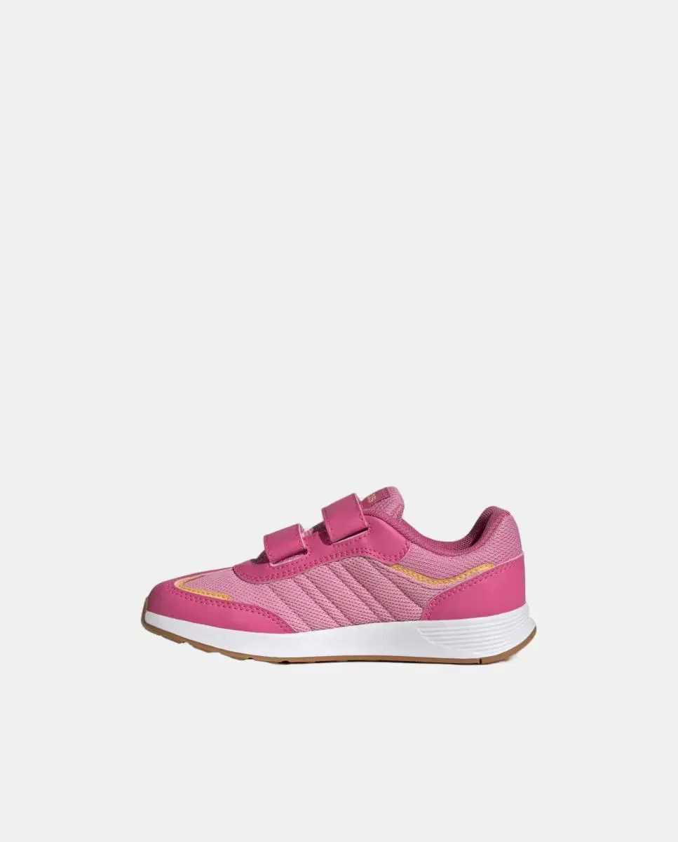 Детские кроссовки для девочек с липучками Tensaur Switch Cf C adidas, Rosas — фото 4