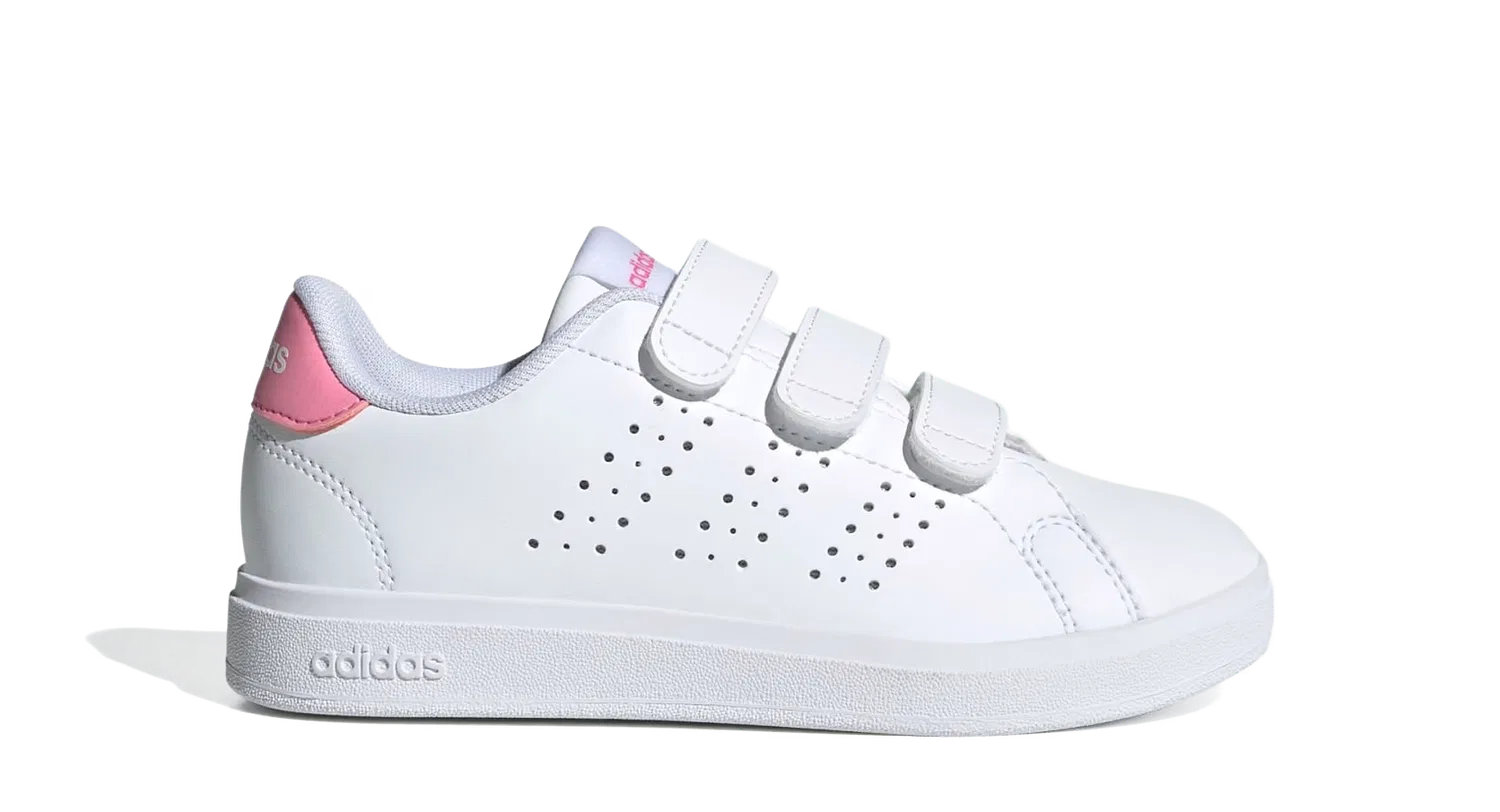 Детские полуботинки на липучках Adidas Advantage Base 2.0, белый