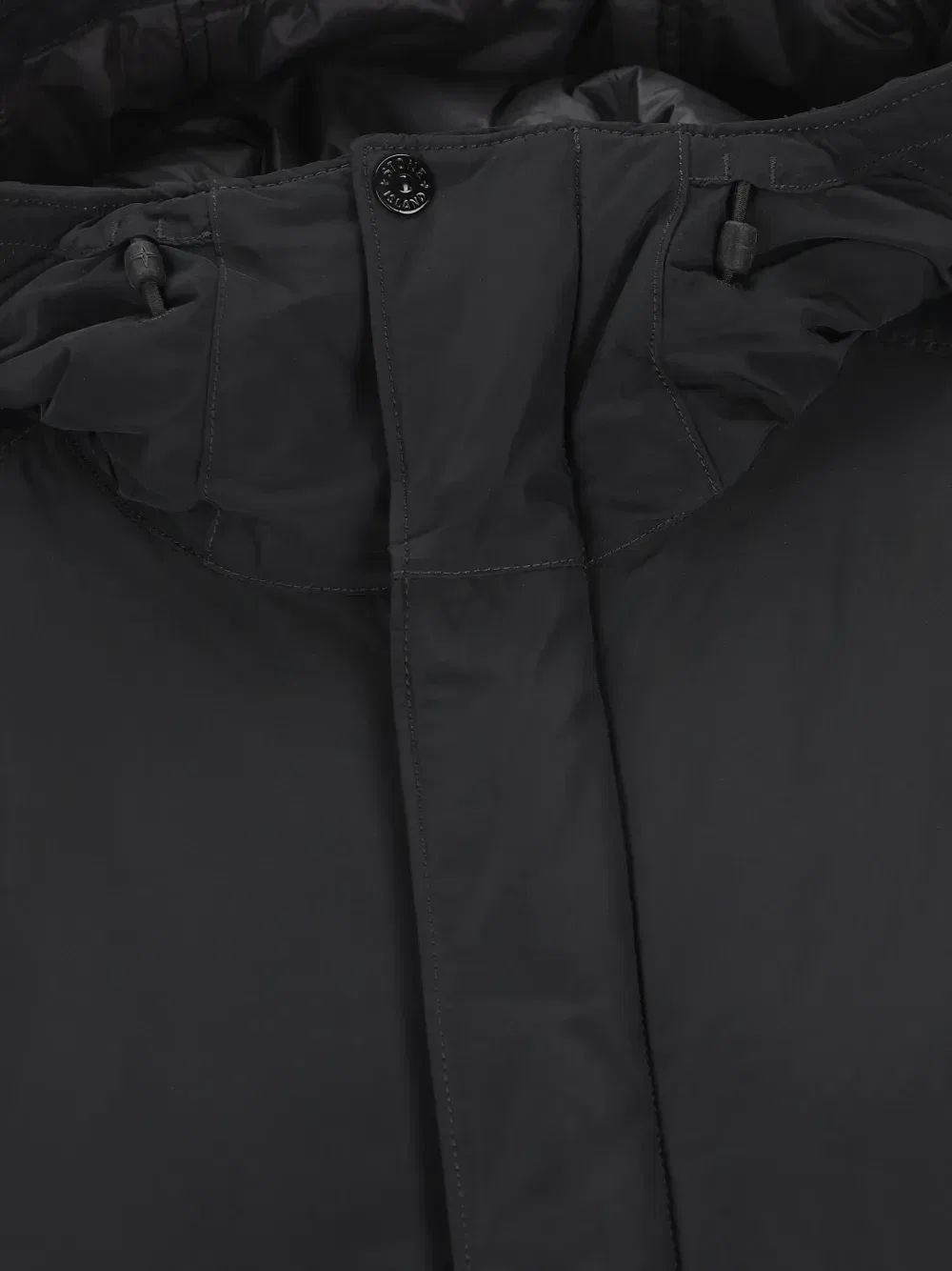 Куртка с капюшоном из микрорепса Stone Island, черный — фото 3