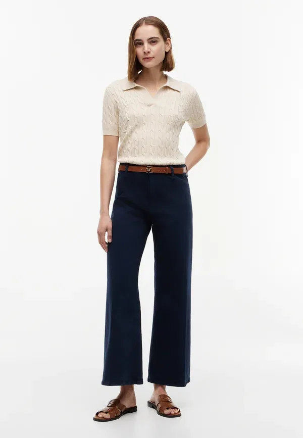 Брюки джинсовые Wide leg washed essential Tommy Hilfiger, темно-синий — фото 2