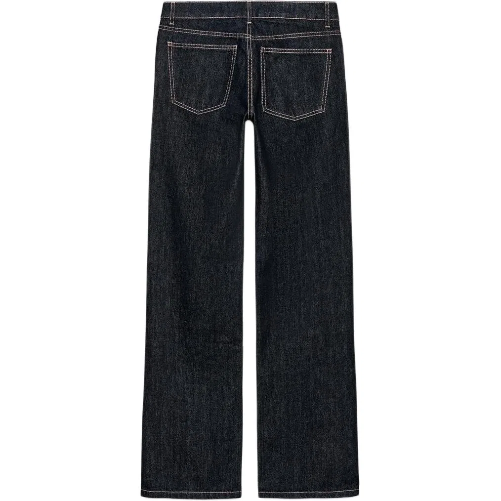 Женские джинсы скинни Dark Indigo Cyan ZARA — фото 3