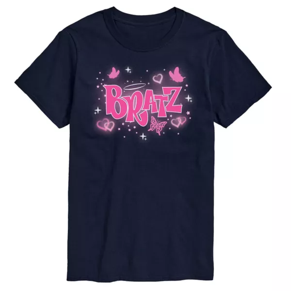 

Мужская футболка Bratz Y2K с логотипом-бабочкой Licensed Character, синий