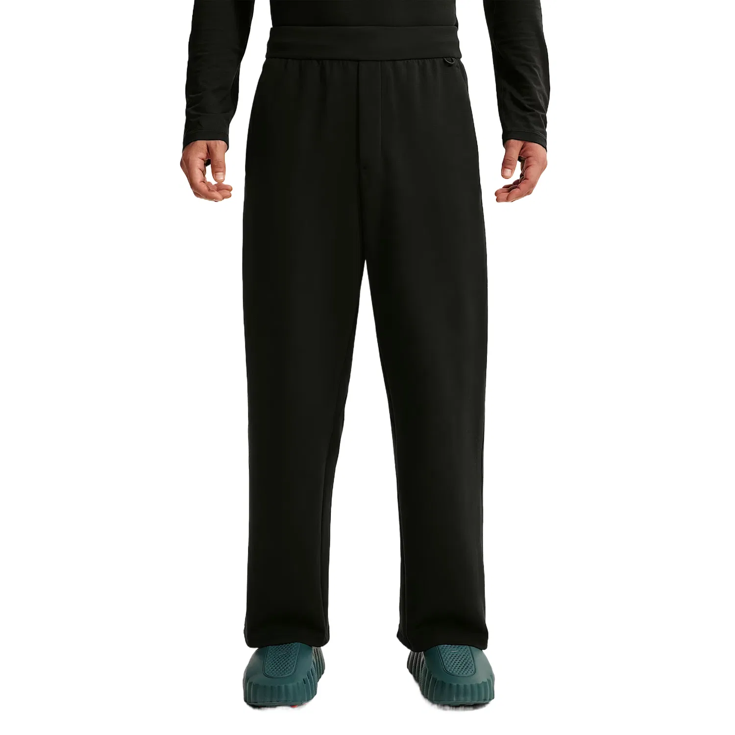 Мужские спортивные брюки средней посадки с прямым кроем 24.7, Nike, Black/Black/Dark Smoke Gray