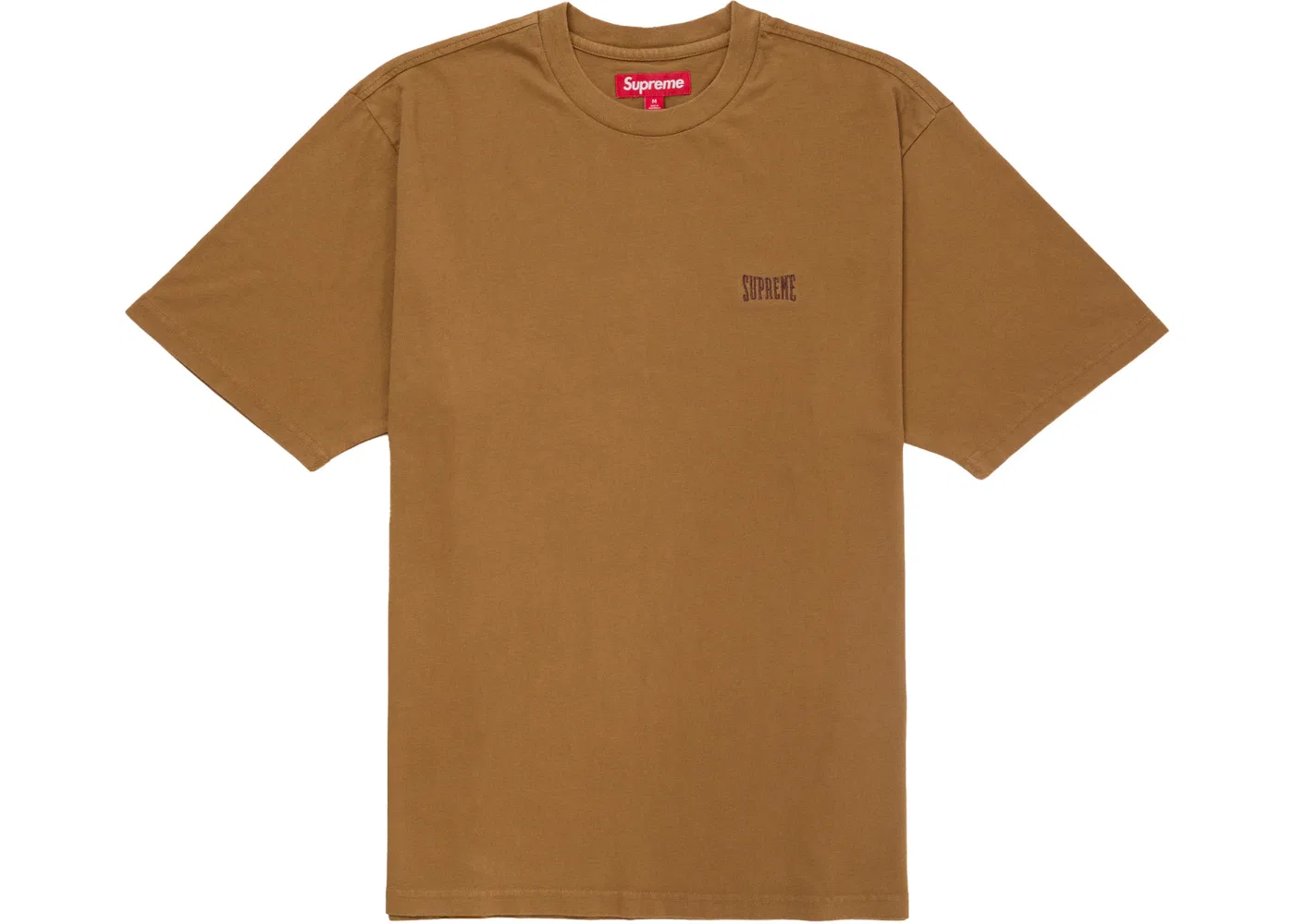 Мужской топ с принтом Warm Up Washed Supreme, коричневый