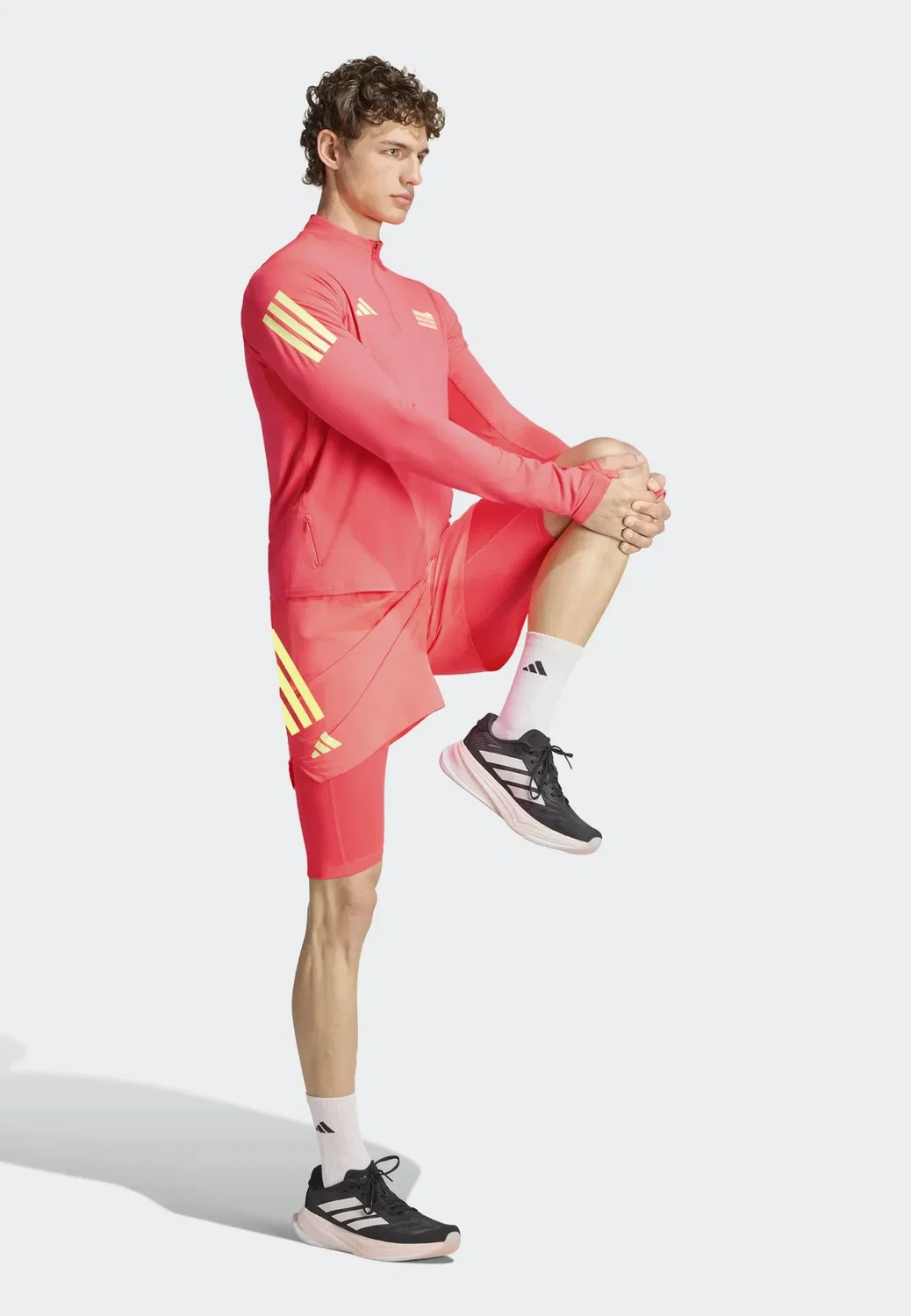 Ber26 - шорты 2-в-1 Adidas Performance, Solar Turbo — фото 2