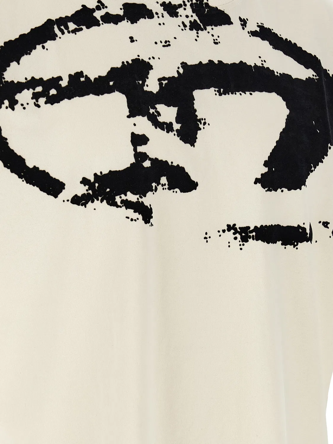 Мужская футболка с принтом Oval D Diesel, White/Black — фото 4