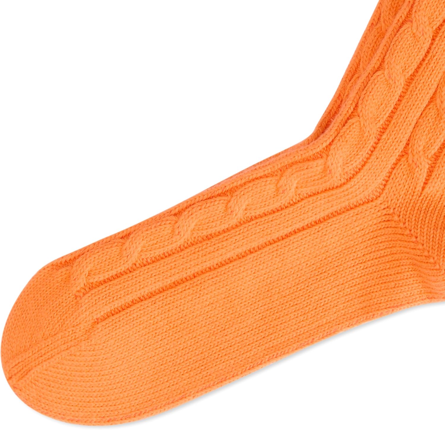 POLO RALPH LAUREN Женские однотонные носки-следки с косой вязкой, Orange — фото 3