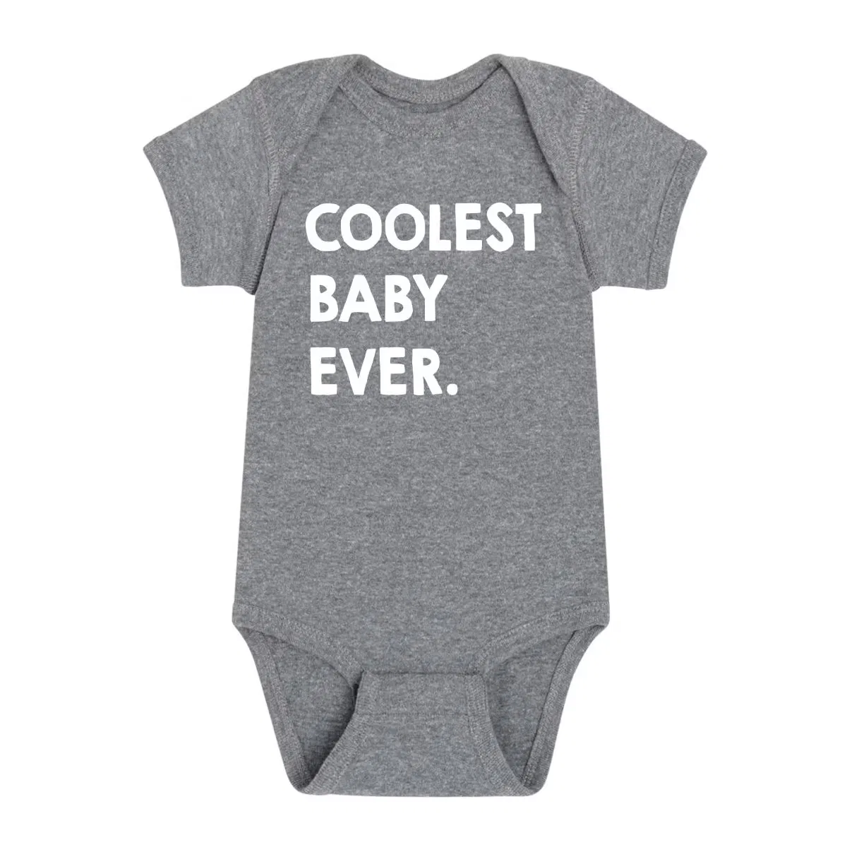 Боди-комбинезон с принтом Coolest Baby Ever Instant Message, Athletic Heather