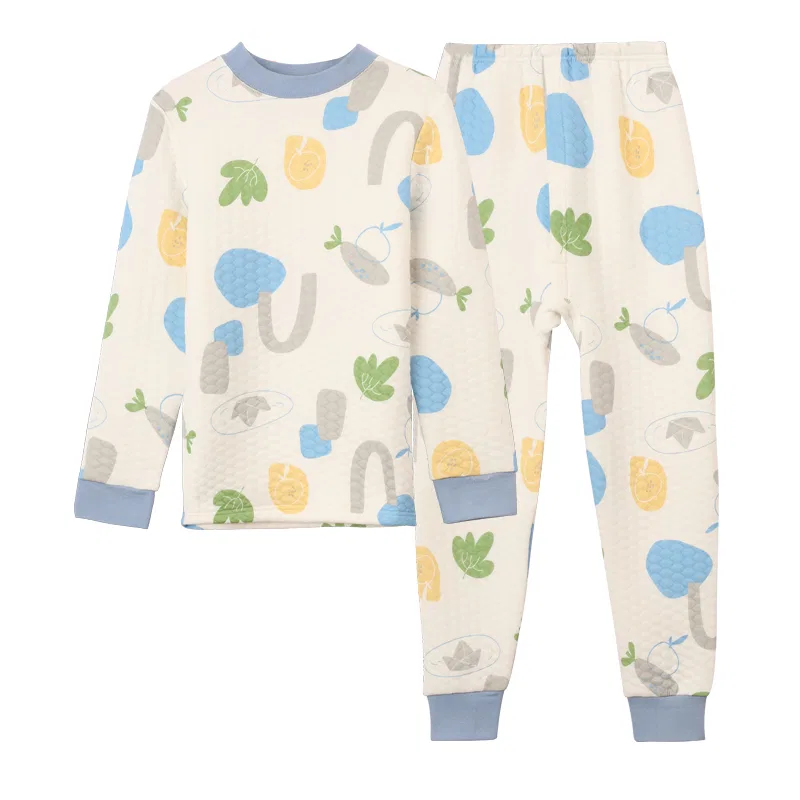 Детское комплект нижнего белья хлопковый Red bean, Light Cloud White+Qie Blue