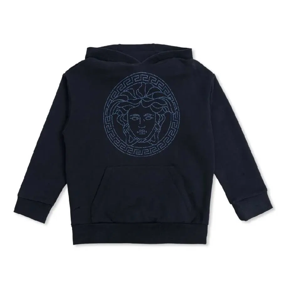 Худи с вышивкой Medusa Head Young Versace, Navy/Blue