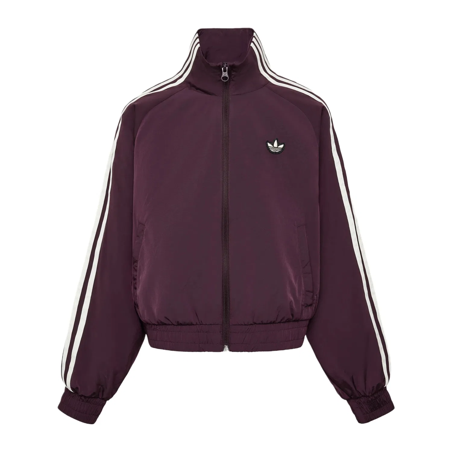 Детская куртка с воротником-стойкой Adidas Originals, Dark Reddish Purple